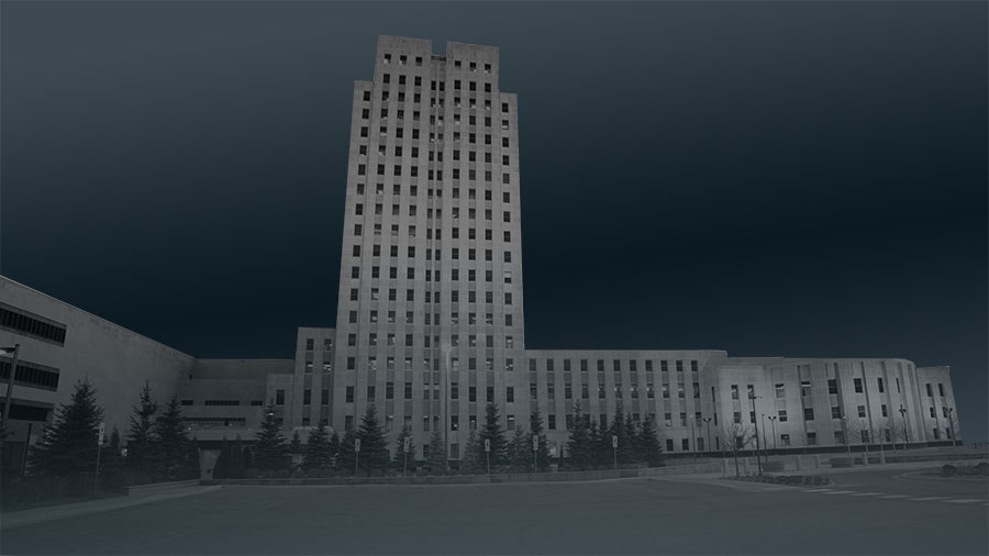 Stylized ND state capitol