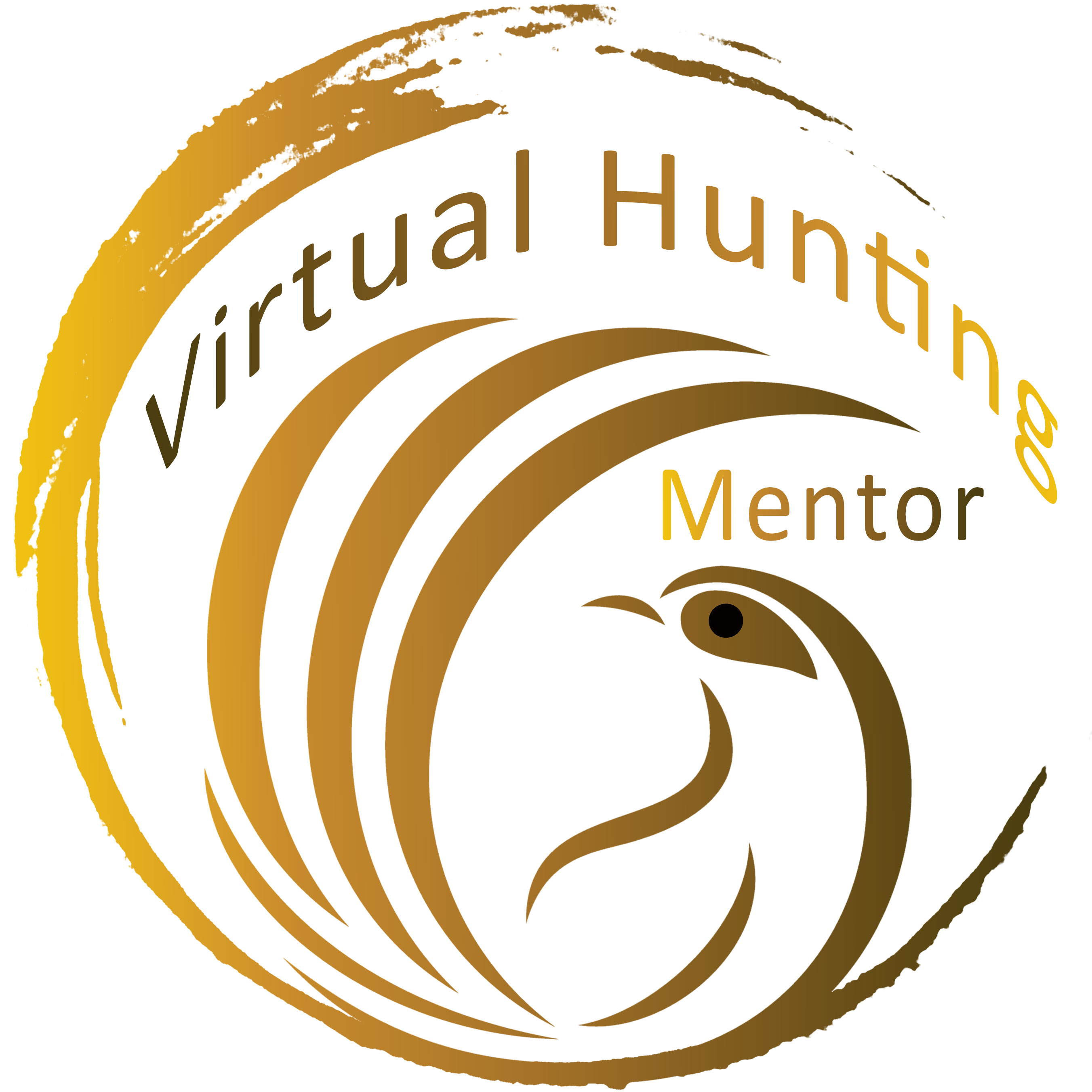 Hunting mentor logo - swoopy bird