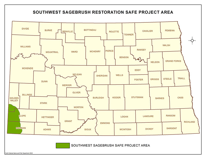 Southwest Sagebrush Restoration SAFE map