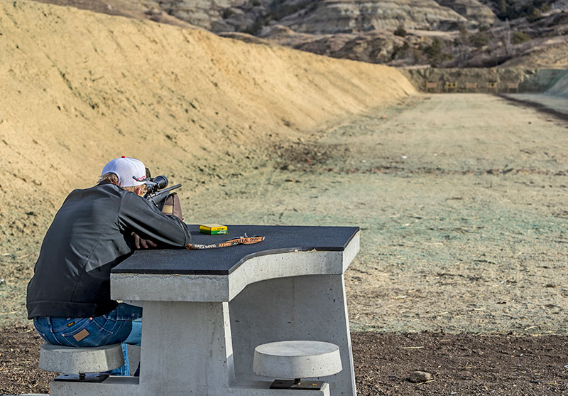 Shooter at Lewis and Clark WMA range