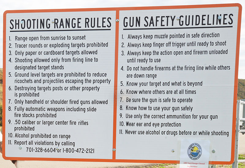 Range rules sign